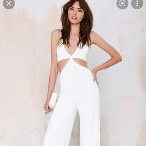 Nasty Gal Frisco Inferno Knit Cutout Jumpsuit - M